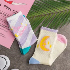 Kawaii Moon Socks