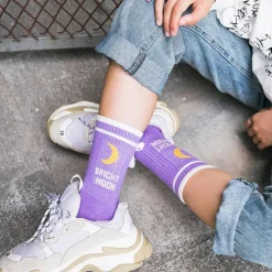 Kawaii Moon Socks