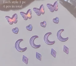 Kawaii Nail Art Sticker Gems