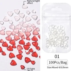 Kawaii Nail Art Sticker Gems