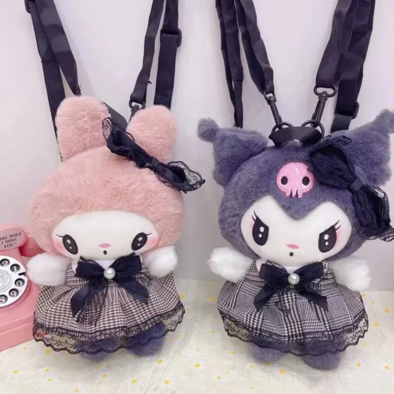Kawaii Pastel Goth Plush Backpacks