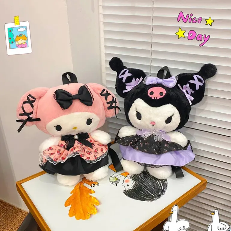 Kawaii Pastel Goth Plush Backpacks