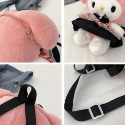 Kawaii Pastel Goth Plush Backpacks