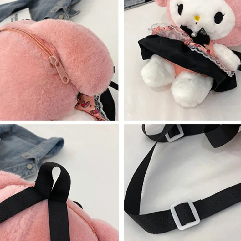 Kawaii Pastel Goth Plush Backpacks