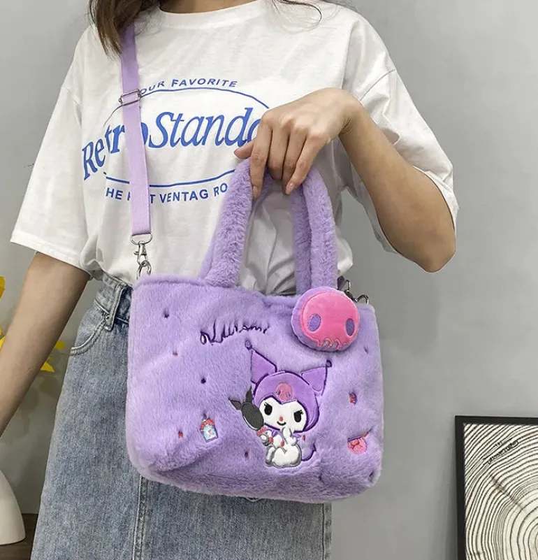 Kawaii Plush Cross Body Bags