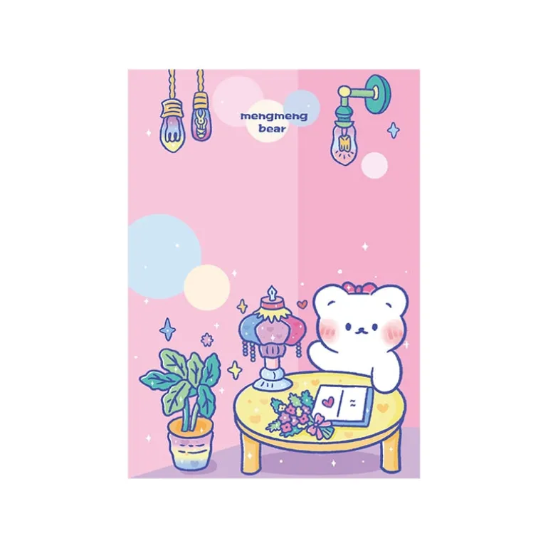 Kawaii Rainbow Bear Sticky Notepads