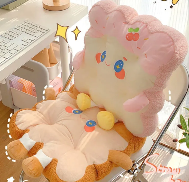 Kawaii Toast Pillow