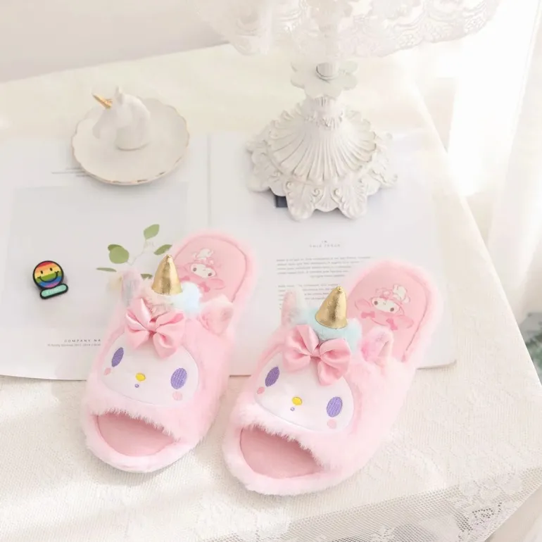 Kawaii Unicorn Slippers