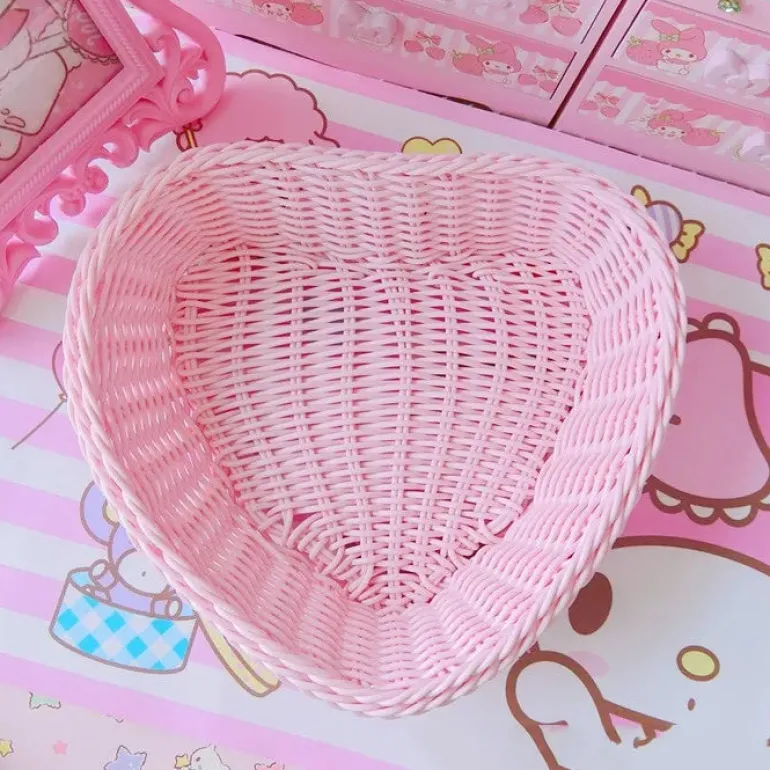 Kawaii Wicker Storage Baskets