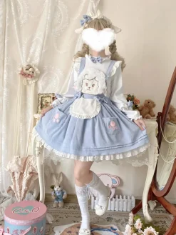 Kitsune Corudroy Suspender Dress