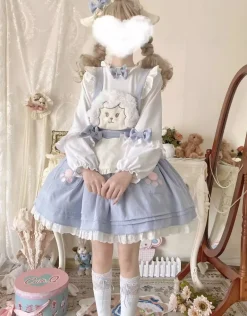 Kitsune Corudroy Suspender Dress