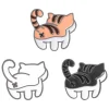 Kitten Bum Enamel Pins