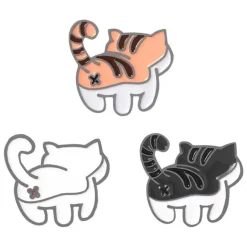 Kitten Bum Enamel Pins