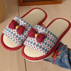 Knit Strawberry Slides
