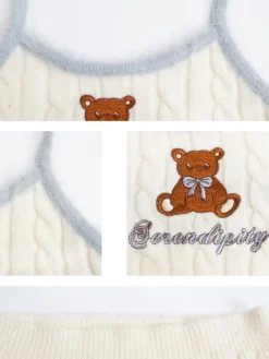 Knit Teddy Crop Top