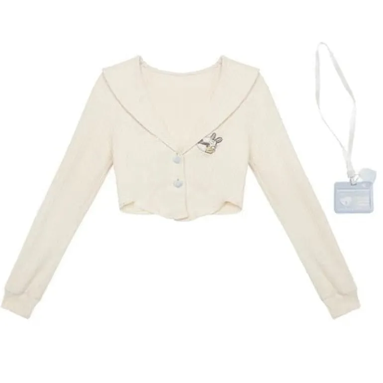 Knit Teddy Crop Top