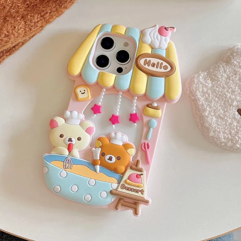 Kuma Cafe iPhone Case