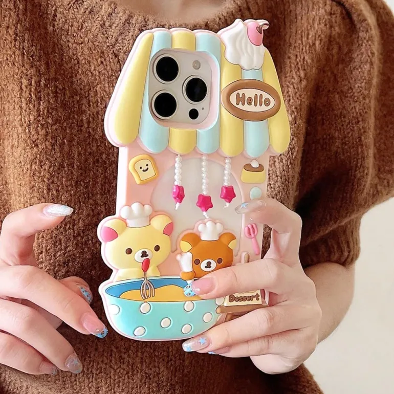 Kuma Cafe iPhone Case
