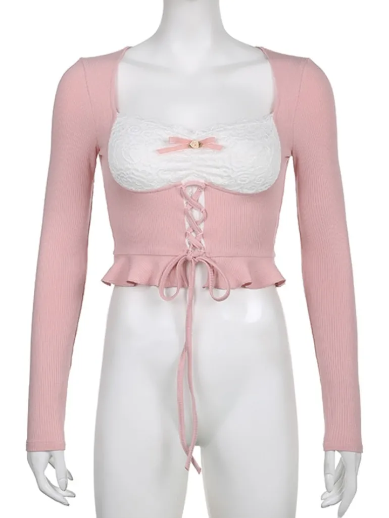 Lace Knit Princess Sweater