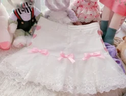 Lace Ribbon Lolita Skirt