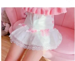 Lace Ribbon Lolita Skirt