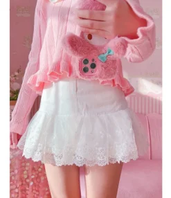 Lace Ribbon Lolita Skirt