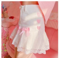 Lace Ribbon Lolita Skirt