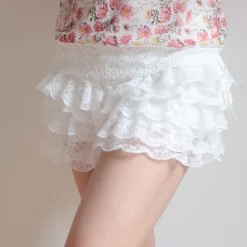 Lace Ruffled Bloomer Shorts