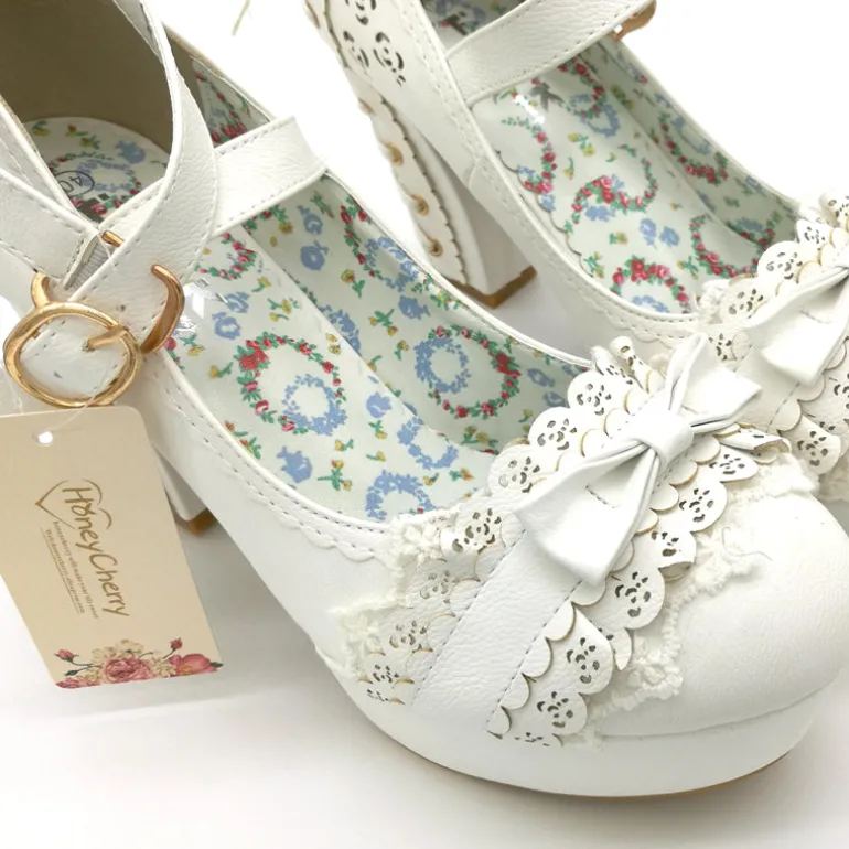 Lacy Corset High Heels