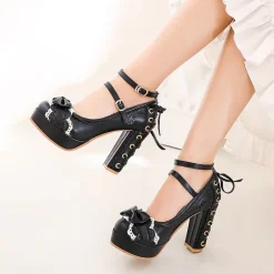 Lacy Corset High Heels