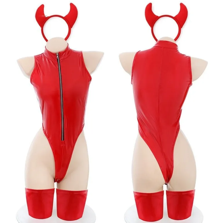 Latex Red Devil Cosplay