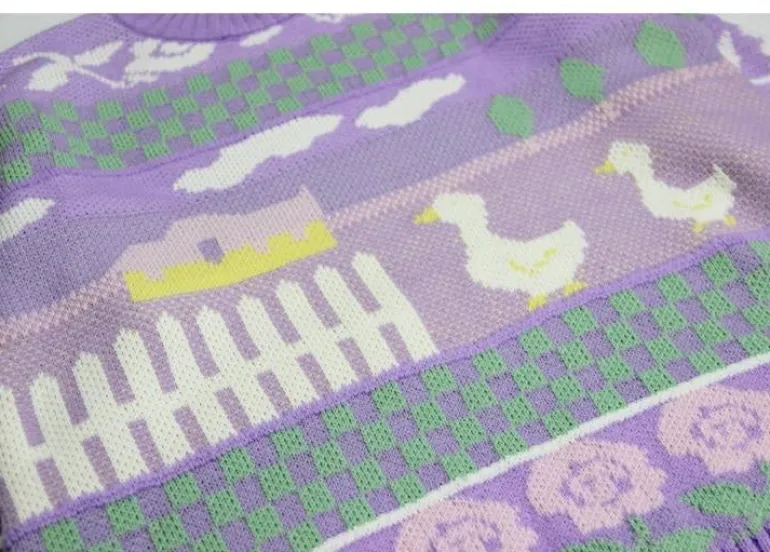 Lavender Farm Pullover