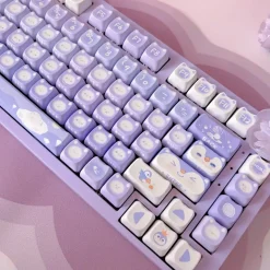 Lavender Penguin Full Key Cap Set