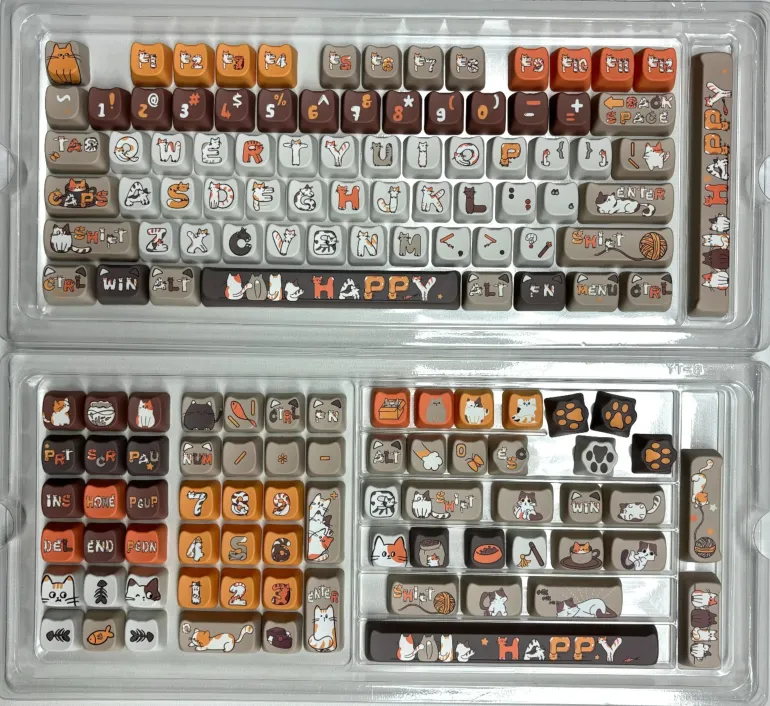 Lavender Penguin Full Key Cap Set