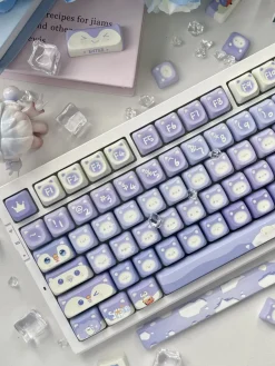 Lavender Penguin Full Key Cap Set