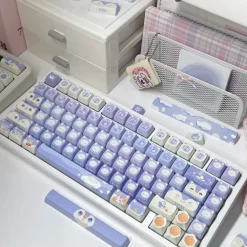 Lavender Penguin Full Key Cap Set
