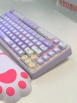 Lavender Penguin Full Key Cap Set