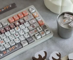 Lavender Penguin Full Key Cap Set