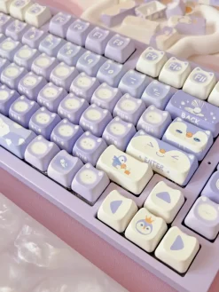 Lavender Penguin Full Key Cap Set