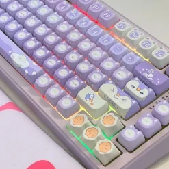 Lavender Penguin Full Key Cap Set