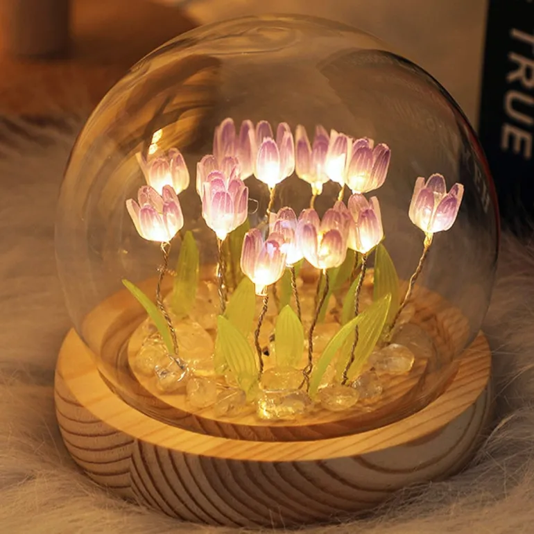 LED Tulip Nightlight Globe