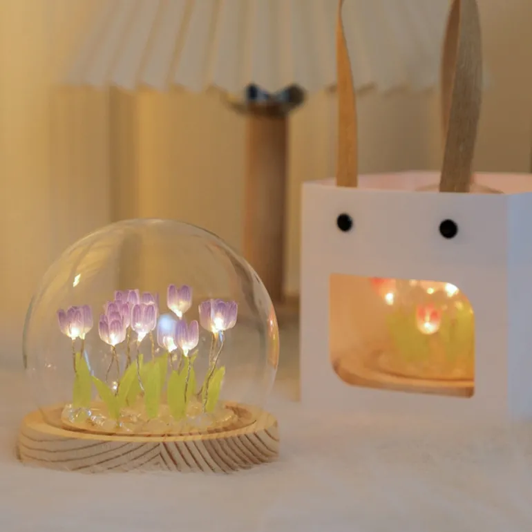 LED Tulip Nightlight Globe