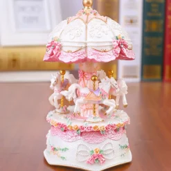 Light Up Carousel Music Box