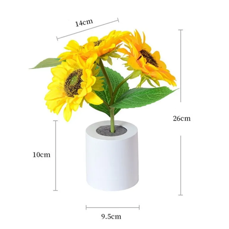 Light-Up Sunflower Desk Lamp