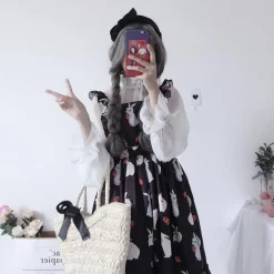 Little Bun Suspender Dress