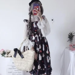 Little Bun Suspender Dress