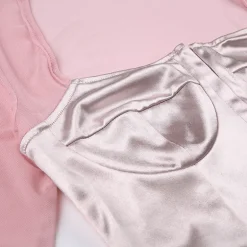 Long Sleeve Satin Bustier