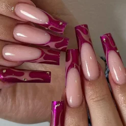 Long Square Press On Nails