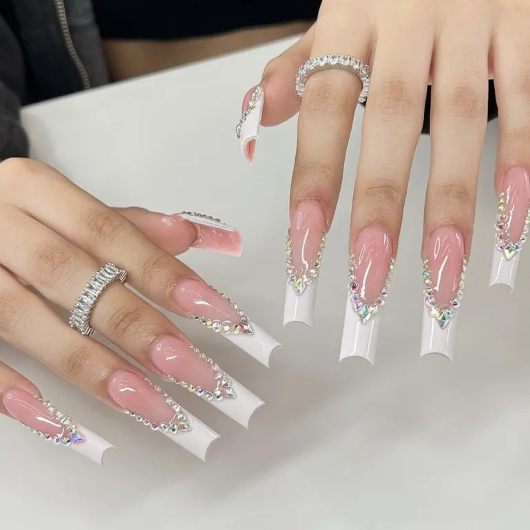 Long Square Press On Nails