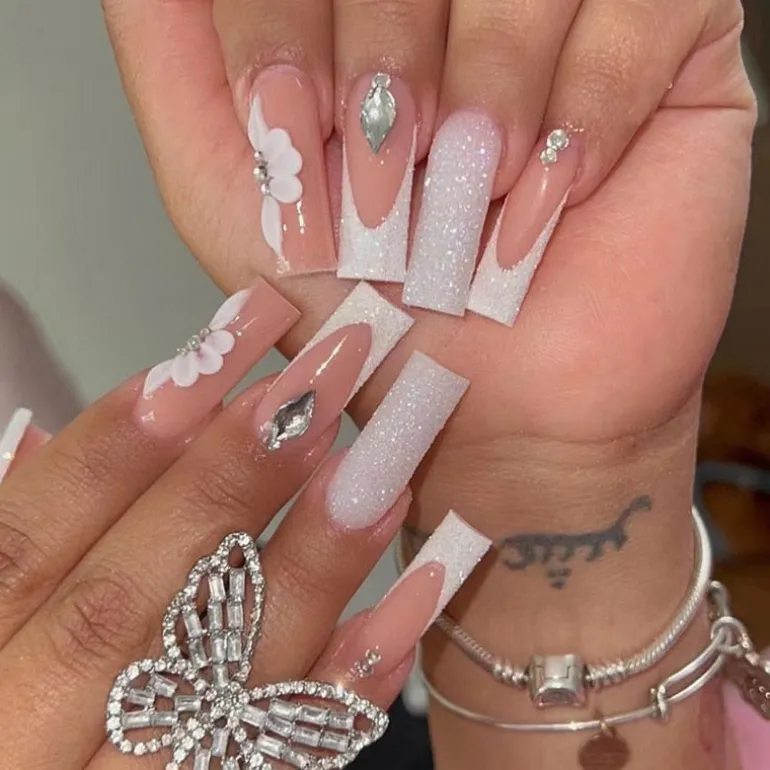 Long Square Press On Nails